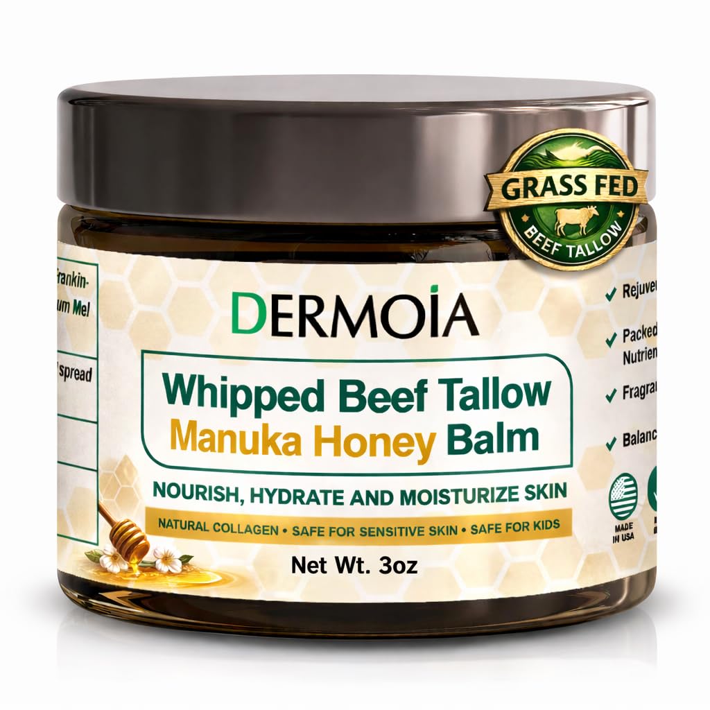 100% Grass Fed Whipped Beef Tallow Manuka Honey Balm